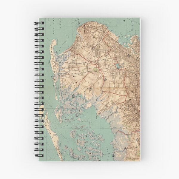 Item preview, Vintage Map of Jamaica Bay and Brooklyn NY (1891) designed and sold by BravuraMedia.