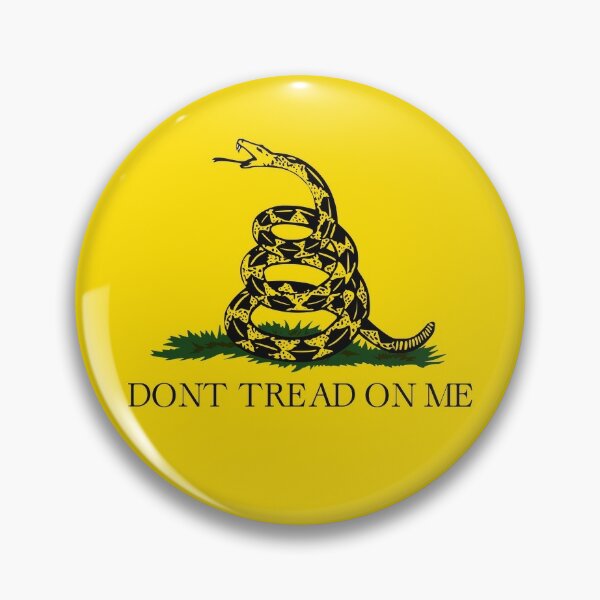 Gadsden flag Don't tread on me Libertarian 2nd amendment 2A yellow flag HD HIGH QUALITY ONLINE STORE Pin