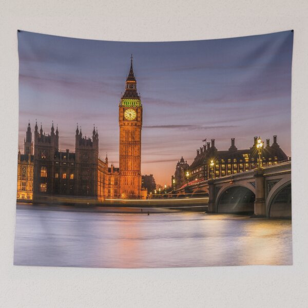 Item preview, Sunset behind Bigben, London designed and sold by RezieMart.