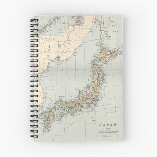 Item preview, Vintage Map of Japan (1892) designed and sold by BravuraMedia.