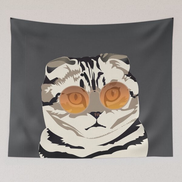 Item preview, Scottish Fold in Sunglasses designed and sold by KCPetPortraits.