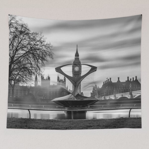 Item preview, Black and White Bigben, London designed and sold by RezieMart.