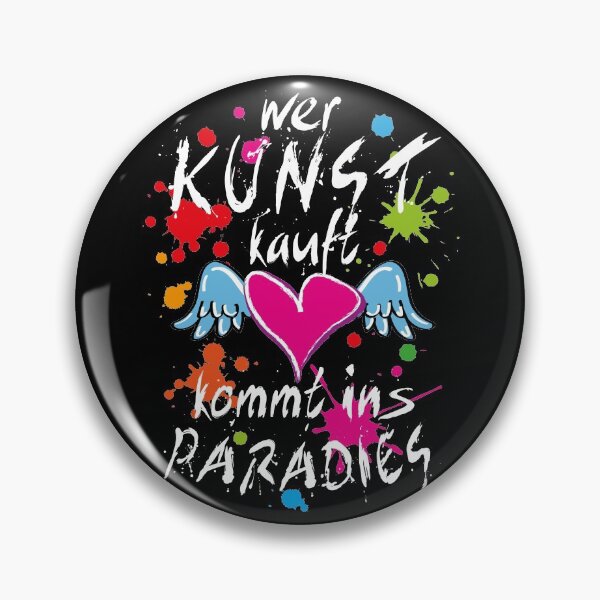 Item preview, 14 Wer Kunst kauft kommt ins Paradies Herz Flügel designed and sold by Margarita-Art.