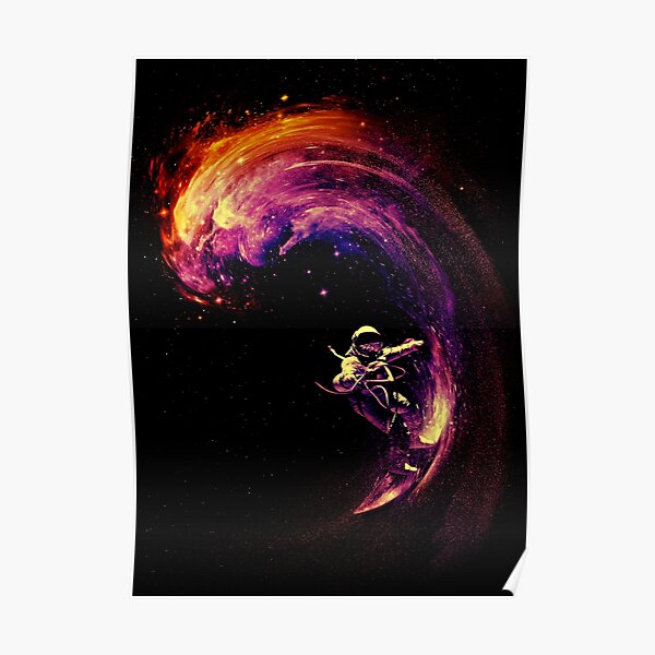 Space Surfing Poster