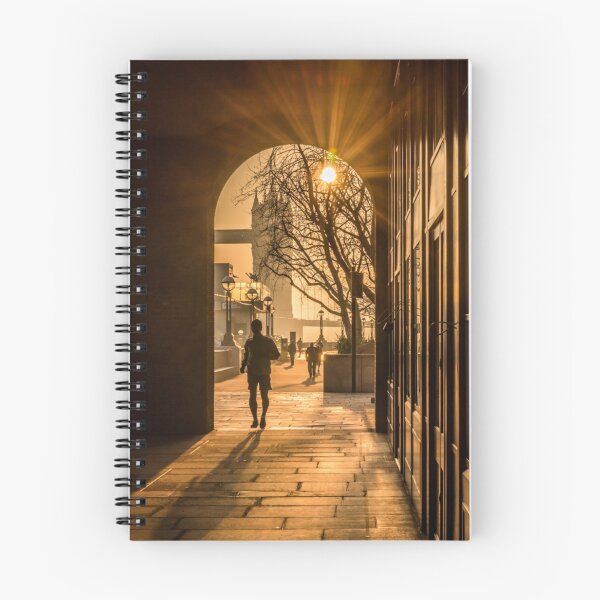 Item preview, Runner Silhouette tower bridge London behind him designed and sold by RezieMart.
