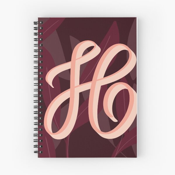 Item preview, H- creative monogram scripted lettering of letter h designed and sold by Ilze Lucero.