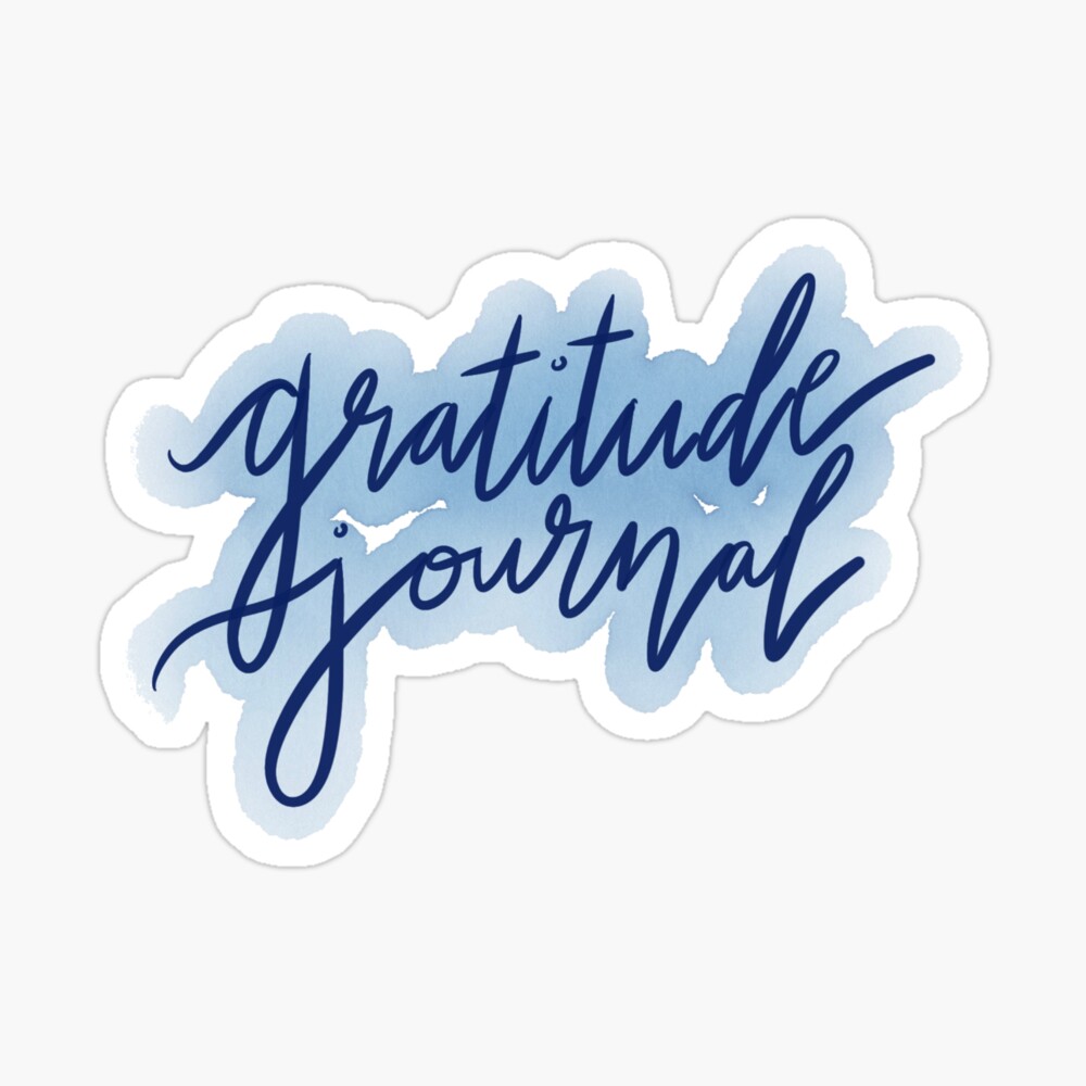 Journal Prompts - Gratitude Stickers Sticker for Sale by
