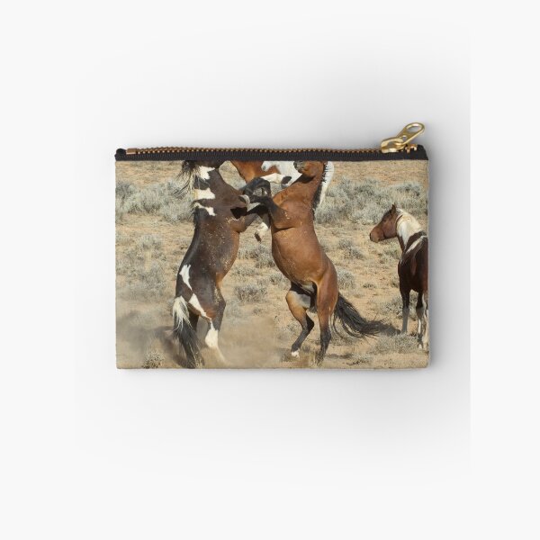 Item preview, Fighting Wild Horses-Signed-2725 designed and sold by JL Woody Wooden.