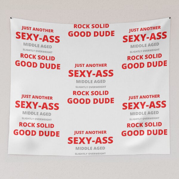 Item preview, Just Another Sexy-Ass Good Dude - Red/Gray designed and sold by ryanwfraser.