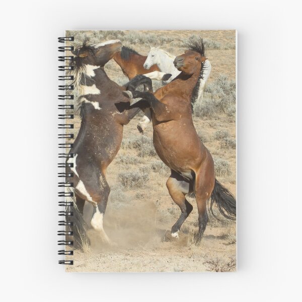 Item preview, Fighting Wild Horses-Signed-2725 designed and sold by JL Woody Wooden.