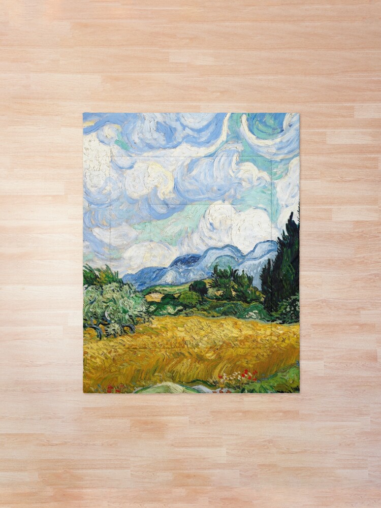 Vincent Van Gogh Wheat Field With Cypresses 18 Famous Landscape Painting Comforter By Iresist Redbubble