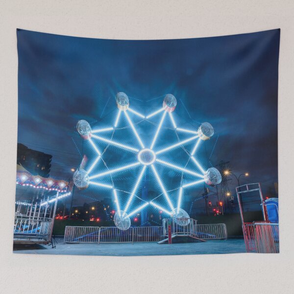 Item preview, Dramatic clouds behind Ferris Wheel designed and sold by RezieMart.
