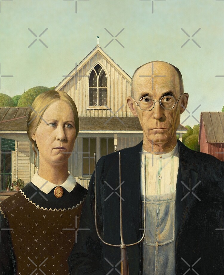 famous painting of farmer couple