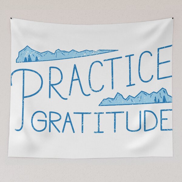 Item preview, Practice Gratitude Mountains Retro  designed and sold by StudioUnrefined.