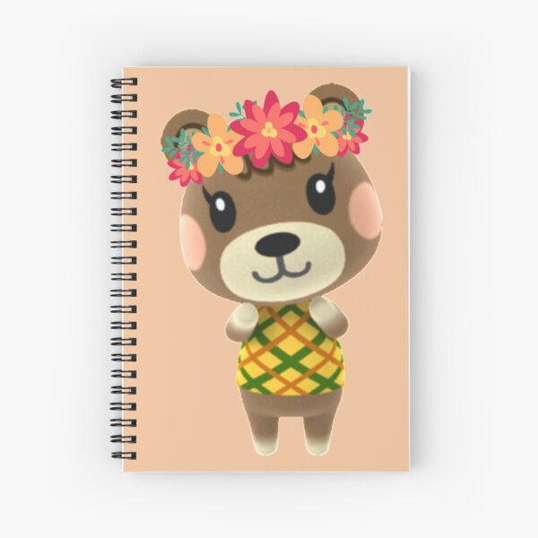 Animal Crossing - Maple Flower Crown Spiral Notebook