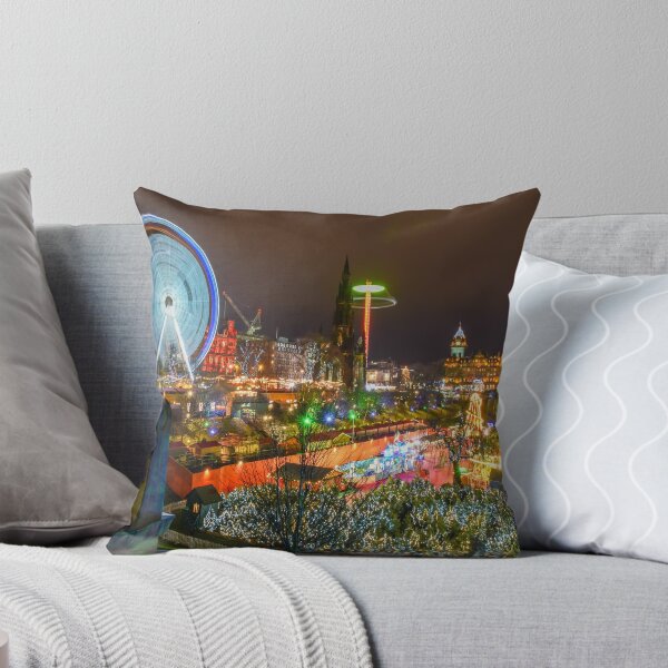 Item preview, Princes Street, Edinburgh at night designed and sold by RezieMart.