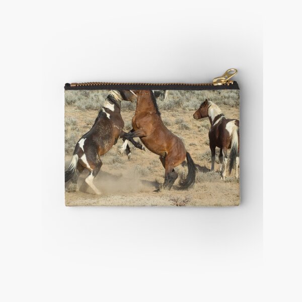 Item preview, Fighting Wild Horses-Signed-2723 designed and sold by JL Woody Wooden.