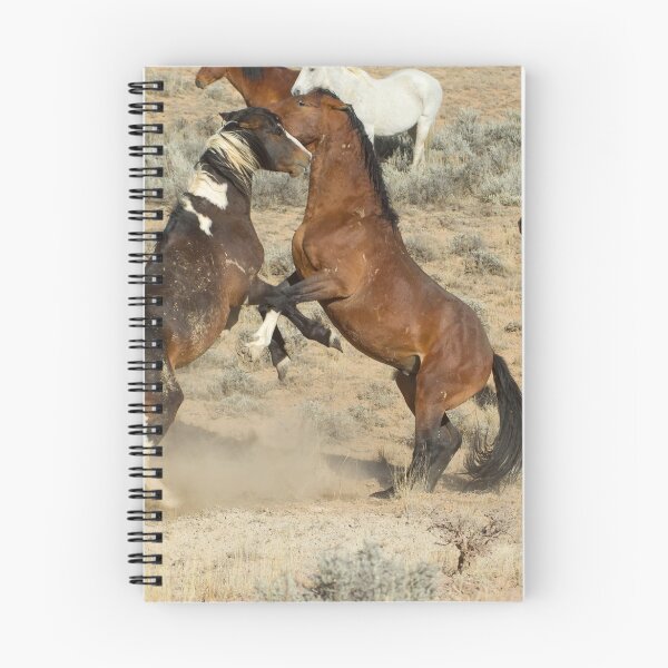 Item preview, Fighting Wild Horses-Signed-2723 designed and sold by JL Woody Wooden.