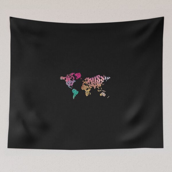 Item preview, Typography World Map. designed and sold by suddenlysomeday.