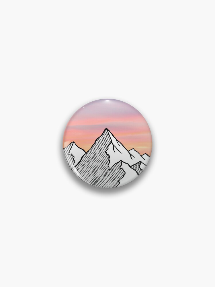 Mountains Sunset Sticker