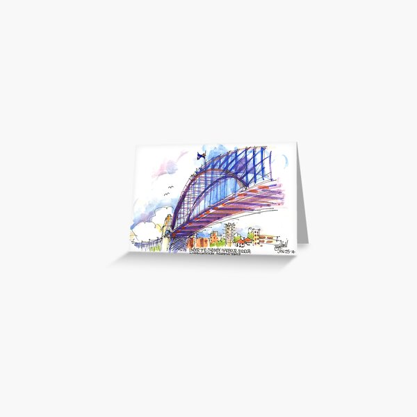 Under the Sydney Harbour Bridge Greeting Card