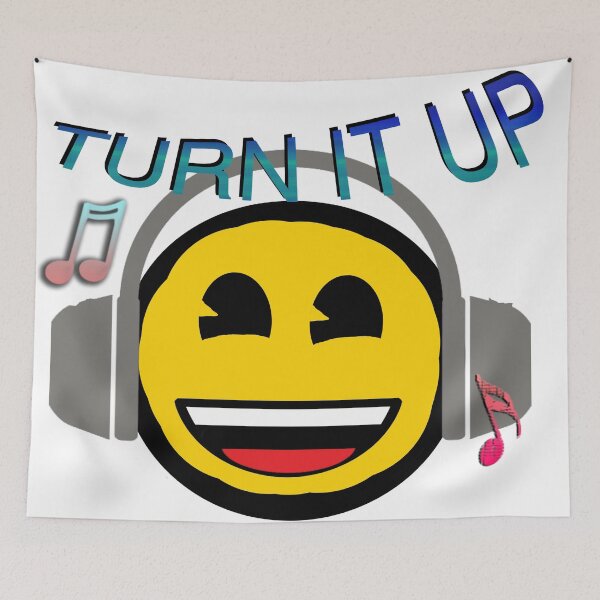 Item preview, Music Headphones Emoji Turn It Up designed and sold by misssallyb.