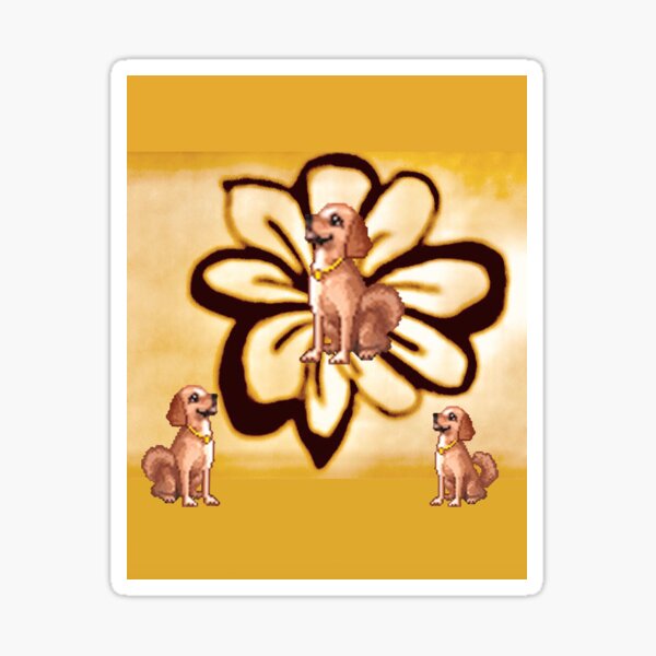 Item preview, Puppies an flowers  designed and sold by Tonyasartprints.