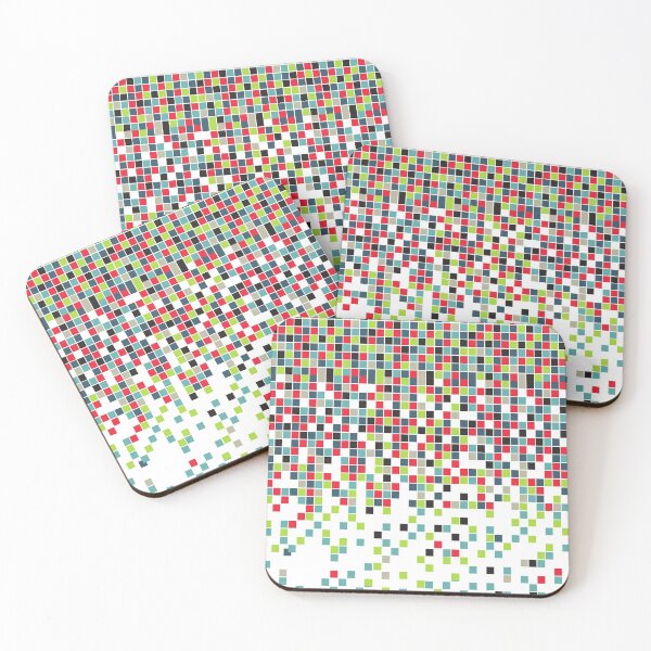 Item preview, Retro Falling Mosaic Pieces Pattern Digital Art designed and sold by createdbycam.