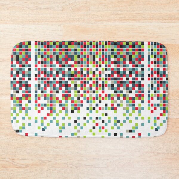 Item preview, Retro Falling Mosaic Pieces Pattern Digital Art designed and sold by createdbycam.