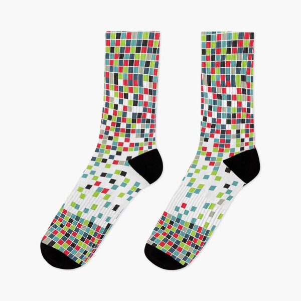 Item preview, Retro Falling Mosaic Pieces Pattern Digital Art designed and sold by createdbycam.