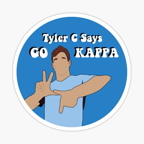 Zegevieren Madeliefje ik ben ziek Tyler C. Says Go Kappa" Sticker for Sale by hunterjackie | Redbubble