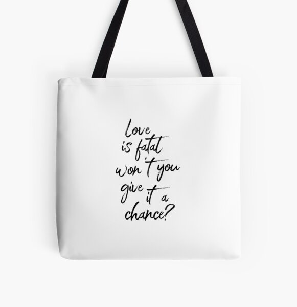 Item preview, Love Is Fatal No Shame Lyrics designed and sold by halfaheart.