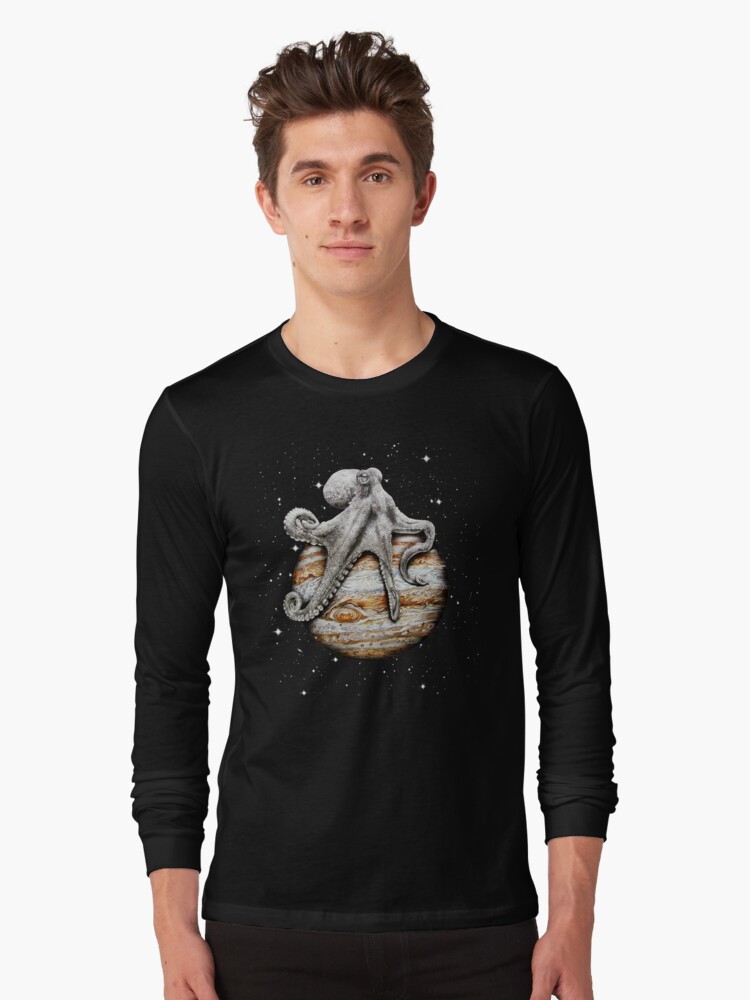 Imagen 1 de 5, Camiseta de manga larga con la obra Cefalópodo celestial, diseñada y vendida por jamesormiston.