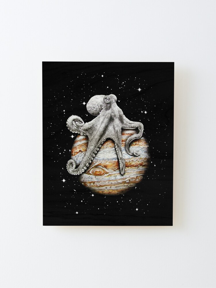 Alternate view of Celestial Cephalopod Mounted Print