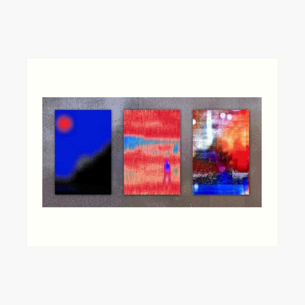 Caught between the moon and new york city Art Print