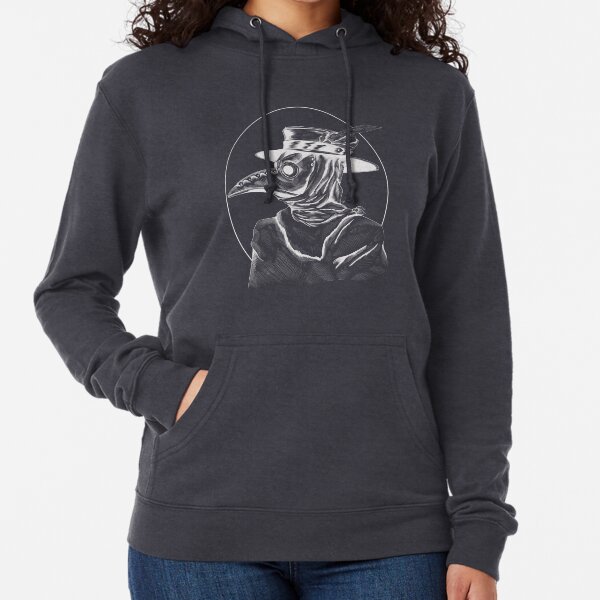 House call-white outline Lightweight Hoodie