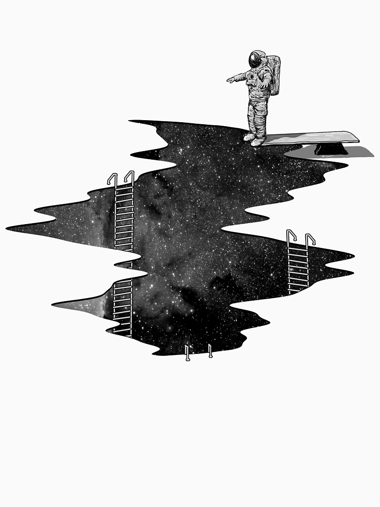 Thumbnail 7 of 7, Classic T-Shirt, Space Diving designed and sold by nicebleed.