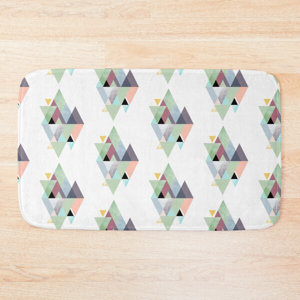 Item preview, Multi colored triangle pattern art design designed and sold by MindChirp.