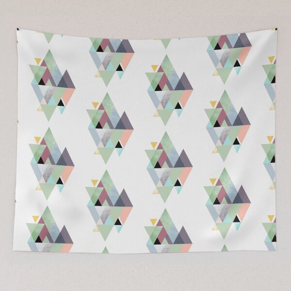 Item preview, Multi colored triangle pattern art design designed and sold by MindChirp.