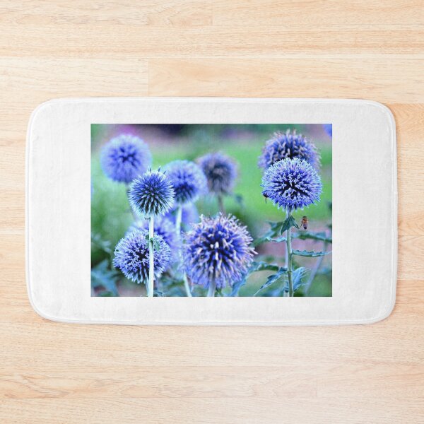 Item preview, Blue Globe Thistle Glow designed and sold by Shelley Loewnau-Jones Studio.