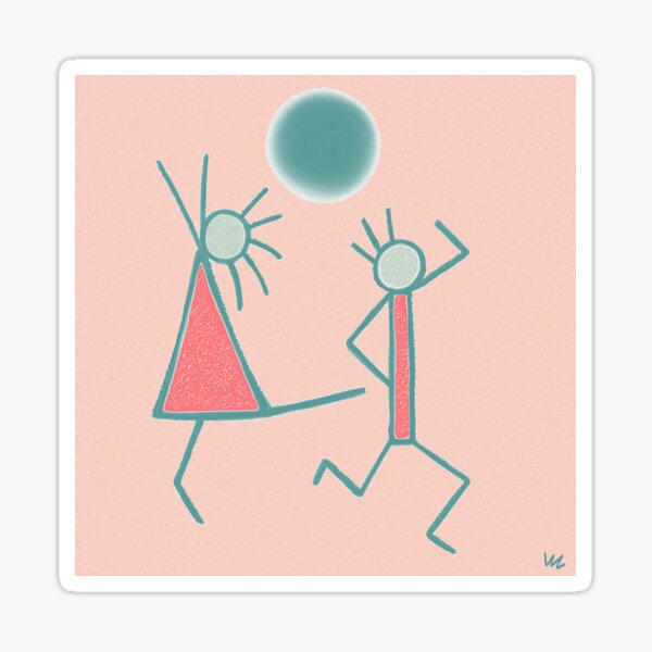 Dancing In the Moonlight Sticker