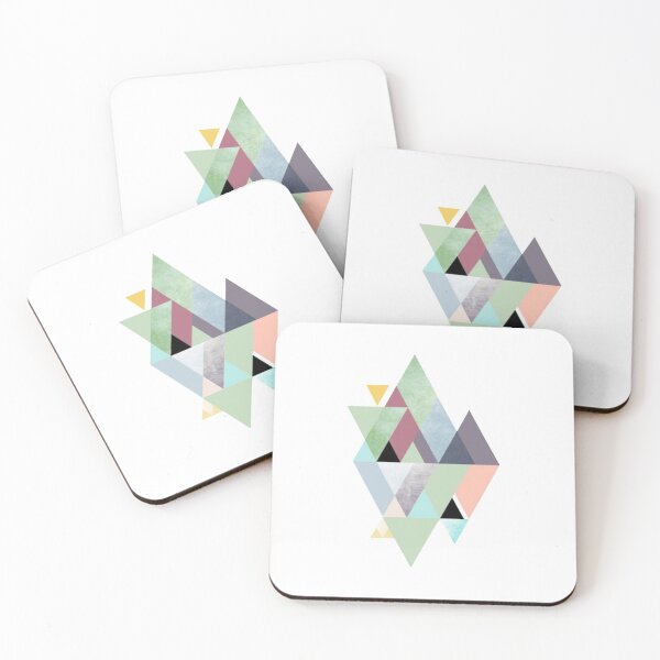Item preview, Multi colored triangle pattern art design designed and sold by MindChirp.