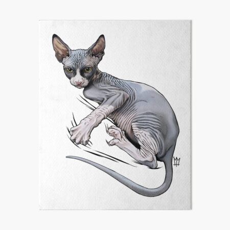 It/'s Not Easy Being Beautiful hairless cat art printable