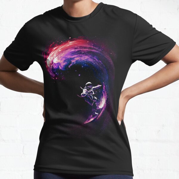 Space Surfing II Active T-Shirt