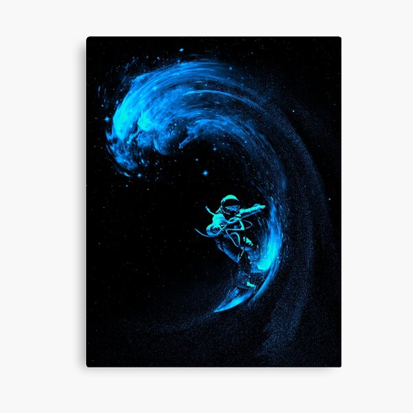 Space Surfing Canvas Print