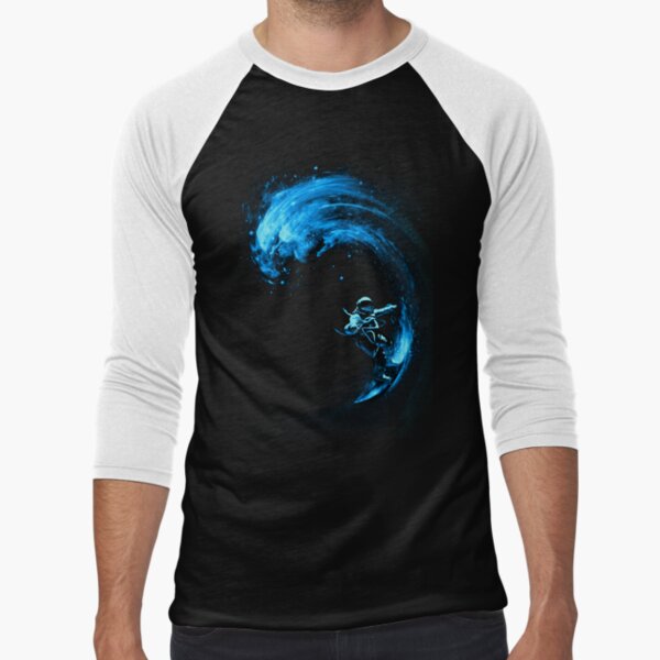 Space Surfing Baseball ¾ Sleeve T-Shirt