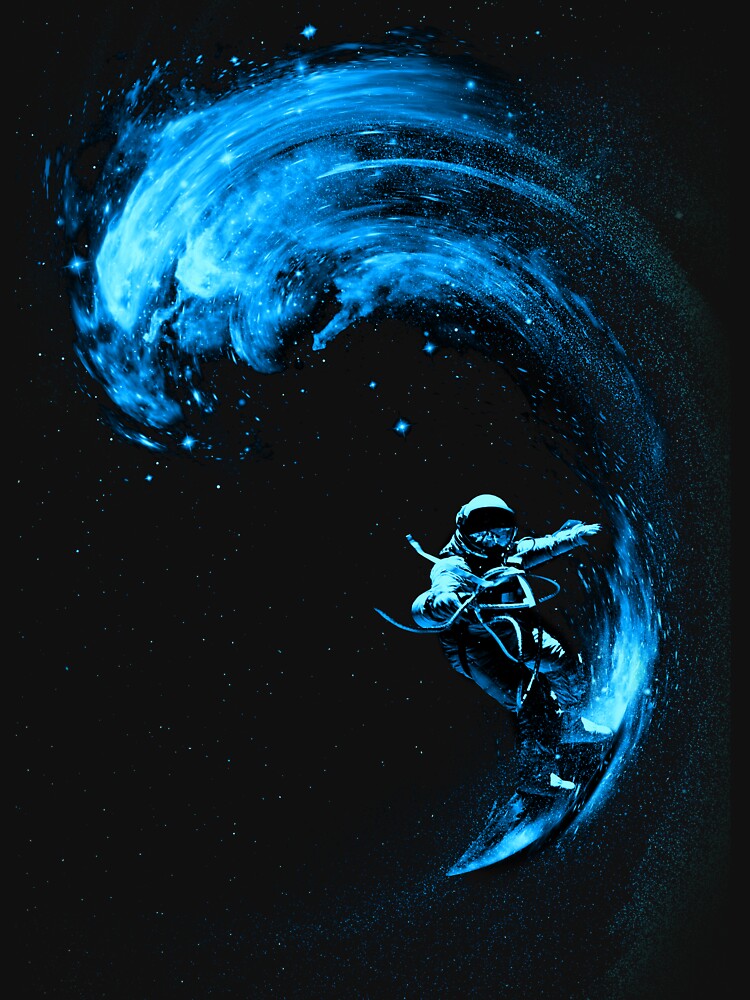 Thumbnail 7 of 7, Classic T-Shirt, Space Surfing designed and sold by nicebleed.