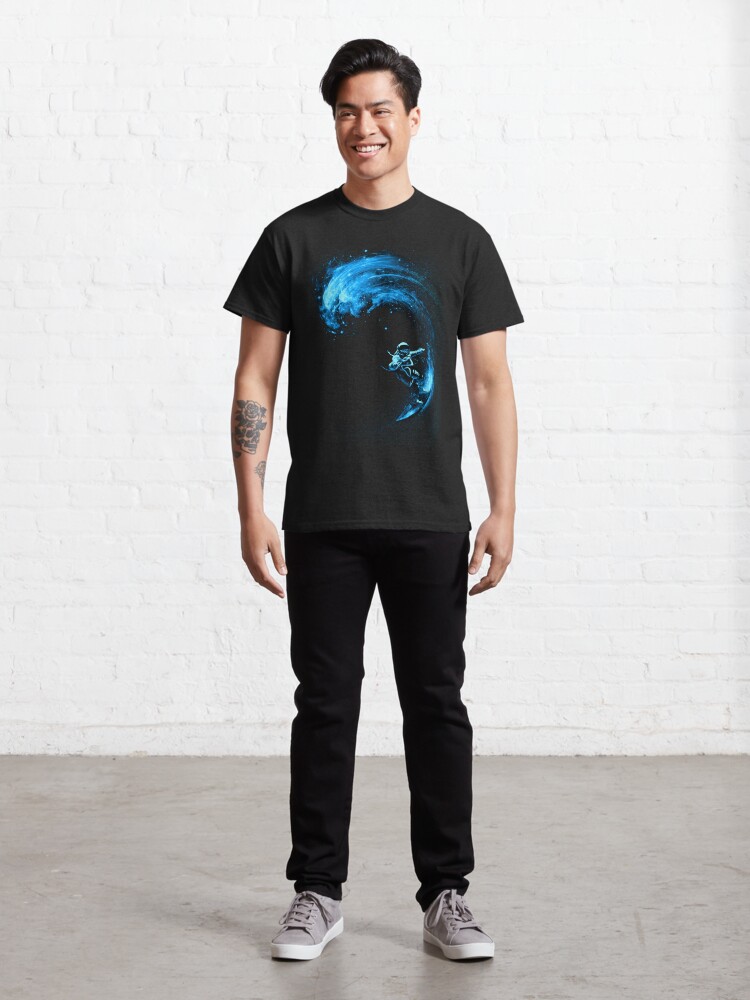 Alternate view of Space Surfing Classic T-Shirt