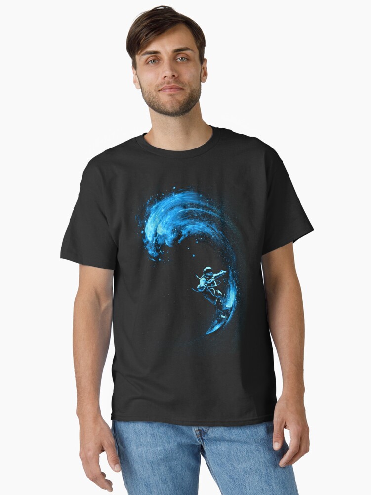 Thumbnail 2 of 7, Classic T-Shirt, Space Surfing designed and sold by nicebleed.