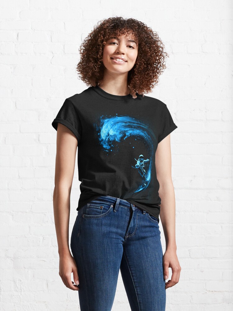 Alternate view of Space Surfing Classic T-Shirt